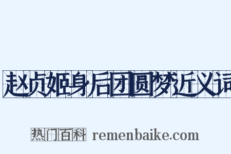 赵贞姬身后团圆梦近义词是什么意思的图片